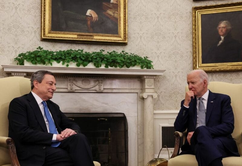 Italy's Draghi says he and Biden will discuss energy, food security