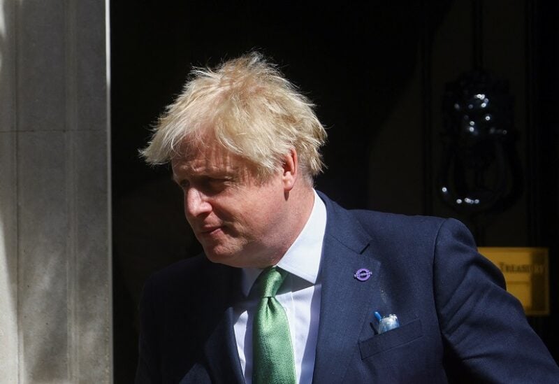 British Prime Minister Boris Johnson leaves Downing Street to take questions in parliament, in London, Britain May 18, 2022. REUTERS/Hannah McKay