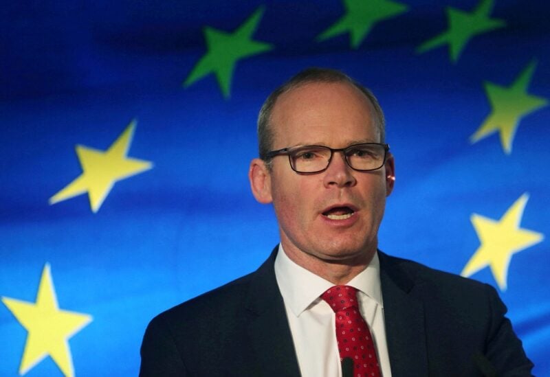Irish Minister for Foreign Affairs Simon Coveney speaks at the launch of his party's manifesto for the Irish General Election in Dublin, Ireland January 24, 2020. REUTERS/Lorraine O'Sullivan/File Photo