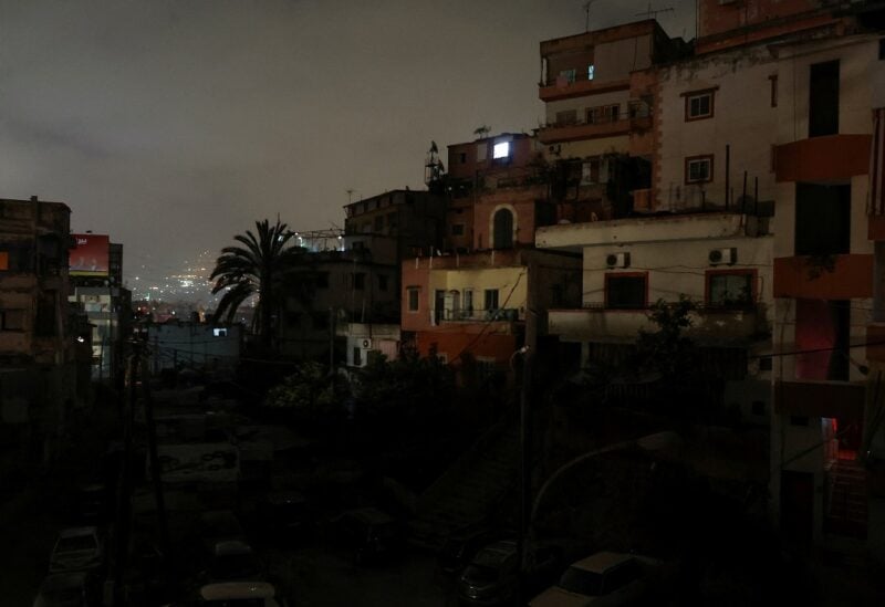 Residential buildings are pictured at night during a power cut in Beirut, Lebanon April 27, 2022. REUTERS/Mohamed Azakir/