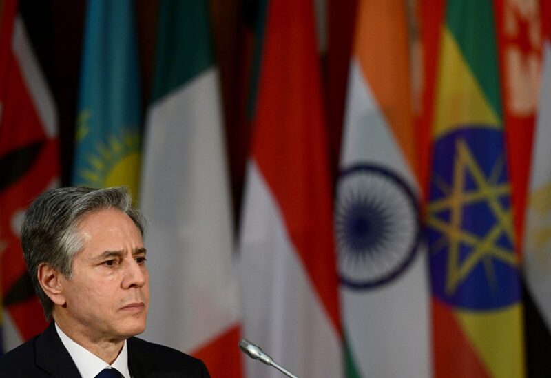 U.S. Secretary of State Antony Blinken attends a conference on the global food crisis in Berlin, Germany June 24, 2022. John MacDougall/Pool via REUTERS