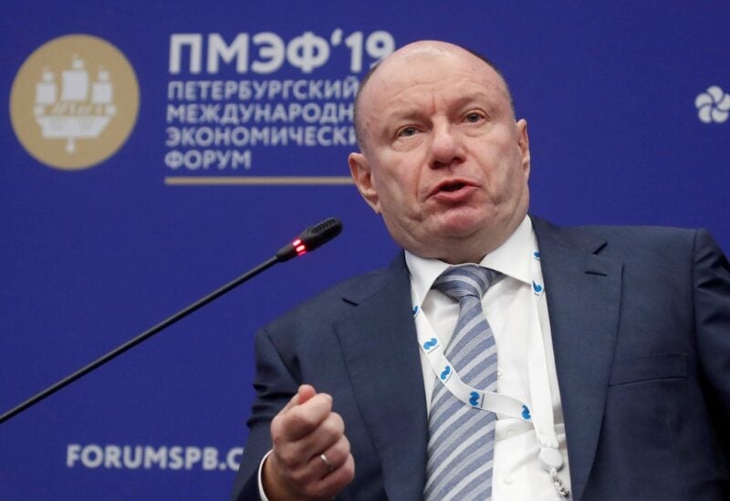 President and Chairman of the Board of MMC Norilsk Nickel Vladimir Potanin attends a session of the St Petersburg International Economic Forum (SPIEF), Russia June 6, 2019. REUTERS/Maxim Shemetov
