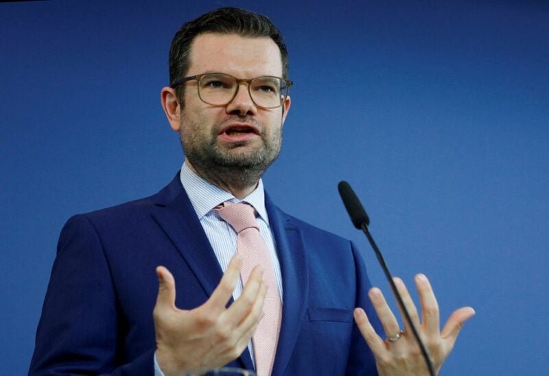 German Justice Minister Marco Buschmann addresses the media during a news conference on key points of the capital markets modernisation law, in Berlin, Germany June 29, 2022. REUTERS/Michele Tantussi/File Photo