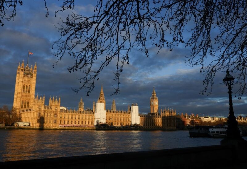 A general view of the Houses of Parliament at sunrise, in London, Britain, February 9, 2022. REUTERS/Tom Nicholson