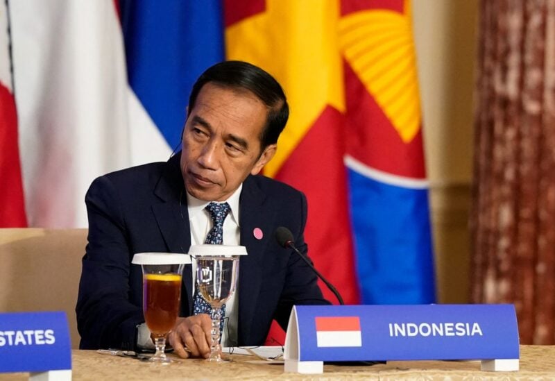 Indonesian President Joko Widodo listens as U.S. Vice President Kamala Harris speaks during an event with leaders of the Association of Southeast Asian Nations (ASEAN) as part of the U.S.-ASEAN Special Summit, in Washington, U.S., May 13, 2022. REUTERS/Elizabeth Frantz