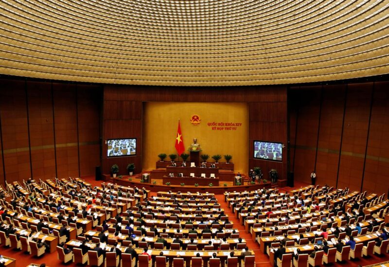 Deputies attend the opening ceremony of the National Assembly's autumn session in Hanoi, Vietnam October 23, 2017. REUTERS/Kham