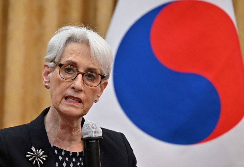U.S Deputy Secretary of State Wendy Sherman speaks to media after a meeting with South Korea's First Vice Foreign Minister Cho Hyun-dong at the Foreign Ministry, in Seoul, South Korea June 7, 2022. Jung Yeon-je/Pool via REUTERS