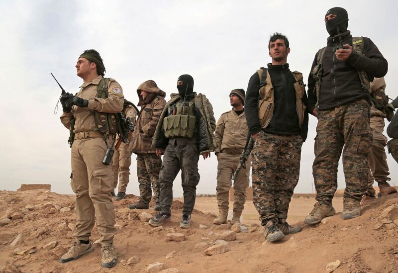 Syrian Democratic Forces (SDF) fighters gather during an offensive against Islamic State militants in northern Raqqa province, Syria February 8, 2017. REUTERS/Rodi Said/File Photo