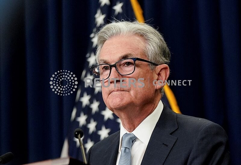 Imagen de archivo del presidente de la Reserva Federal, Jerome Powell, durante una rueda de prensa en Washington, EEUU. 15 junio 2022. REUTERS/Elizabeth Frantz
