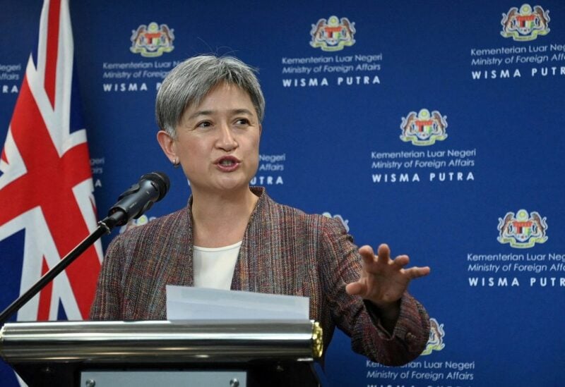 Australian Foreign Minister Penny Wong speaks during a news conference during her meeting with Malaysian counterpart Saifuddin Abdullah in Putrajaya, Malaysia, June 28, 2022. Malaysian Ministry of Foreign Affairs/Huzaini Mat Hussin/Handout via REUTERS