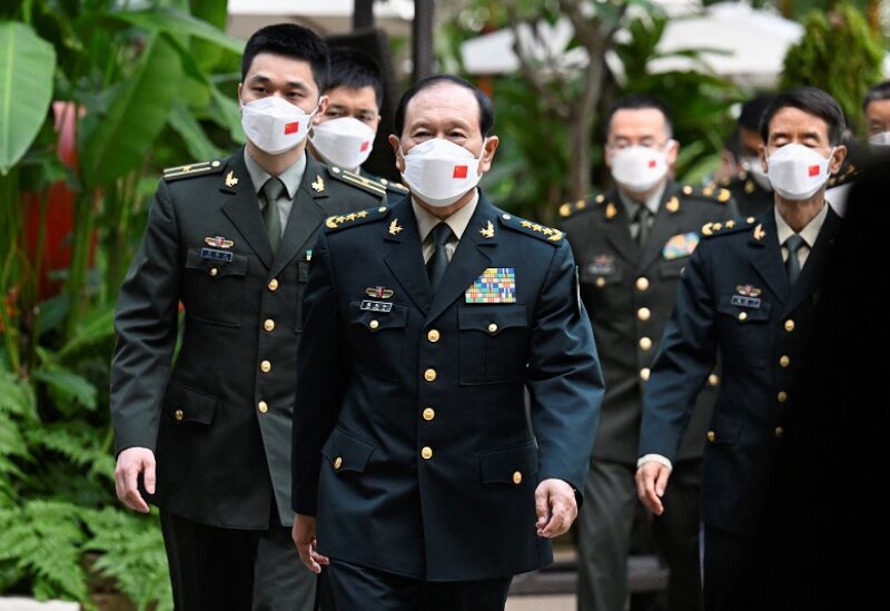 China's State Councilor and Defence Minister General Wei Fenghe walks to attend a bilateral meeting with U.S. Defence Secretary Lloyd Austin on the sidelines of the 19th Shangri-La Dialogue in Singapore, June 10, 2022. REUTERS/Caroline Chia