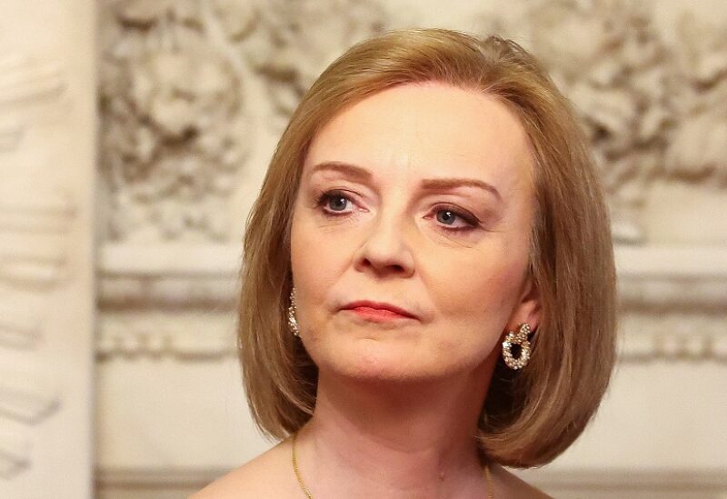 FILE PHOTO: British Foreign Secretary Liz Truss poses for a picture at Mansion House in London, Britain, April 27, 2022. REUTERS/Hannah McKay/File Photo