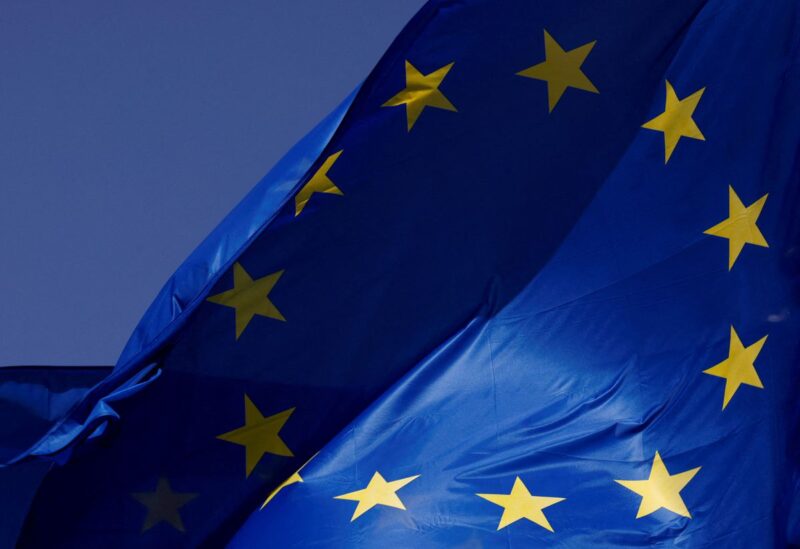 European Union flags flutter outside the EU Commission headquarters in Brussels, Belgium June 17, 2022. REUTERS/Yves Herman//File Photo