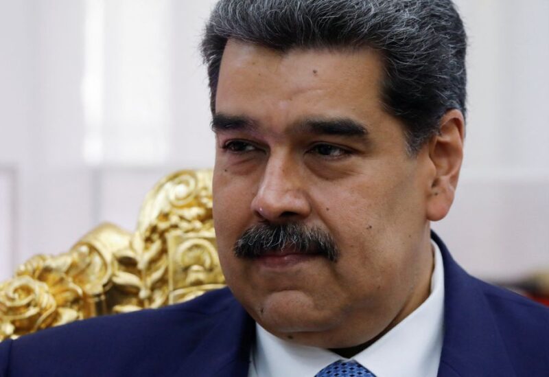 Venezuela's President Nicolas Maduro looks on during a meeting with Alejandro Dominguez, president of the South American Football Confederation CONMEBOL, at the Miraflores Palace, in Caracas, Venezuela July 11, 2022. REUTERS/Leonardo Fernandez Viloria