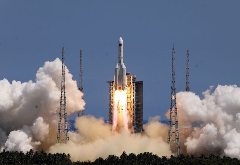 A Long March-5B Y3 rocket, carrying the Wentian lab module for China's space station under construction, takes off from Wenchang Spacecraft Launch Site in Hainan province, China July 24, 2022. China Daily via REUTERS