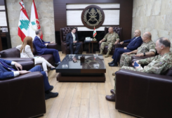 Army Chief meets British armed forces minister, UNODC’s Sabbagh, Bekaa industrialists' assembly