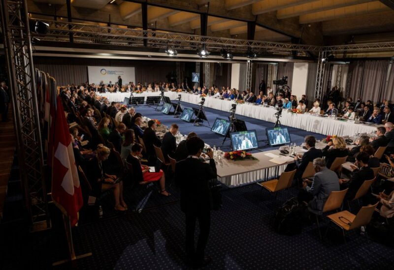 A general view of the round of national statements during the Ukraine Recovery Conference URC in Lugano, Switzerland July 5, 2022. Alessandro della Valle/Pool via REUTERS