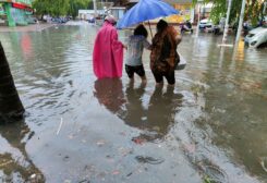 On Saturday, China's first typhoon of the year brought gales and rain to its southern beaches, as experts warned of record rainfall and high catastrophe risk in provinces including the country's most populous, Guangdong. Typhoon Chaba, the Thai name for the hibiscus flower, was heading northwest at 15 to 20 kilometers (10 to 15 miles) per hour after making landfall in Guangdong's Maoming city on Saturday afternoon, according to the National Meteorological Center. On Saturday, Hainan increased its emergency response to Level II, the second-highest level. It halted train operations throughout the island and canceled over 400 flights to and from the cities of Haikou and Sanya.