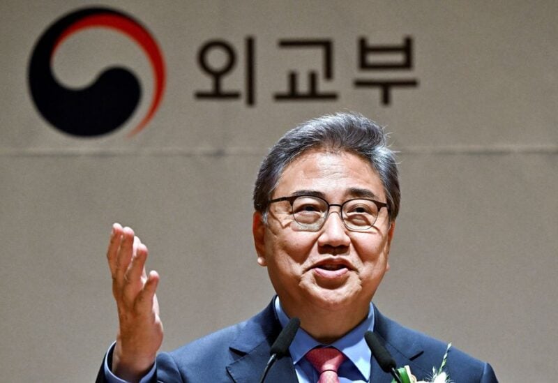 South Korea's new Foreign Minister Park Jin speaks during his inauguration ceremony in Seoul, South Korea May 12, 2022. Jung Yeon-je/Pool via REUTERS/File Photo