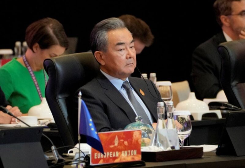 Chinese Foreign Minister Wang Yi attends the opening session of the G20 Foreign Ministers’ Meeting in Nusa Dua, Bali, Indonesia, Friday, July 8, 2022. Dita Alangkara/Pool via REUTERS