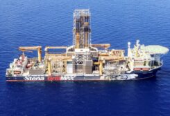 London-based Energean’s drill ship begins drilling at the Karish natural gas field offshore Israel in the east Mediterranean May 9, 2022