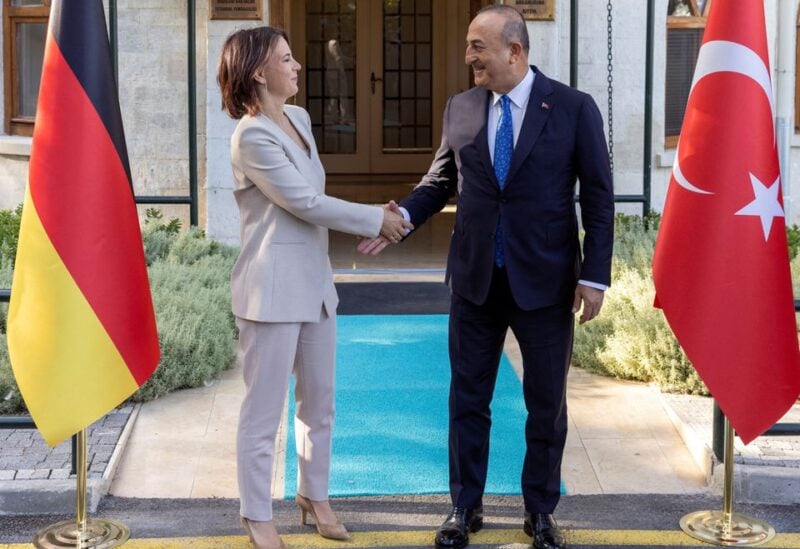 Turkish Foreign Minister Mevlut Cavusoglu and German Foreign Minister Annalena Baerbock meet in Istanbul, Turkey, July 29, 2022