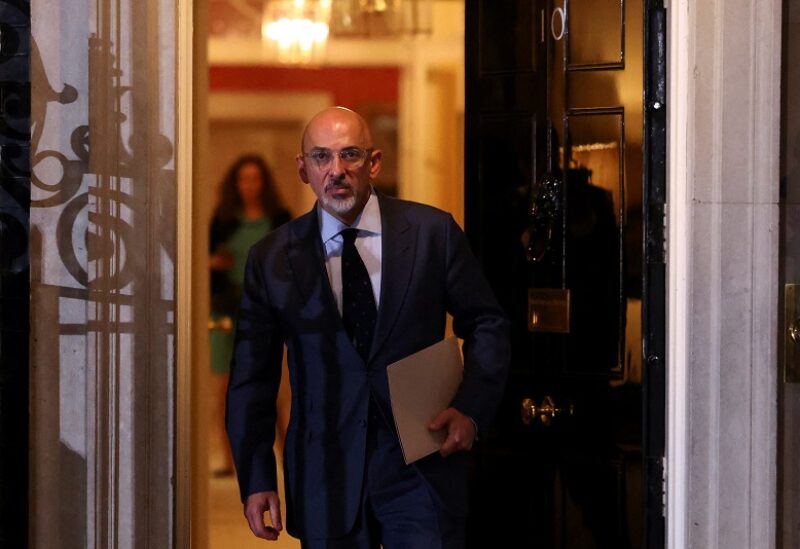 British new Finance Minister Nadhim Zahawi leaves 10 Downing Street, in London, Britain, July 5, 2022. REUTERS/Henry Nicholls