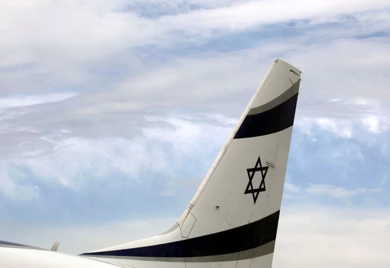 An El Al airlines plane is seen after its landing at Nice airport, France, April 4, 2019.