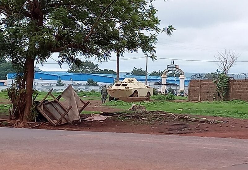 An armoured personnel carrier is seen at the main military base after heavy gunfire was heard early on Friday, in Kati, outside the capital Bamako, Mali July 22, 2022. REUTERS/Fadimata Kontao NO RESALES. NO ARCHIVES