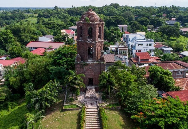 A view of the damaged Bantay Bell Tower in the aftermath of an earthquake in Vigan City, Ilocos Sur, Philippines, July 28, 2022. REUTERS/Lisa Marie David