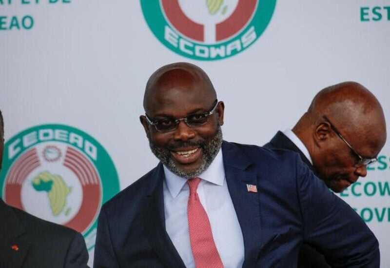 Liberia's President George Weah attends ECOWAS summit to discuss transitional roadmap for Mali, Burkina Faso and Guinea, in Accra, Ghana, July 3, 2022. REUTERS/Francis Kokoroko/File Photo