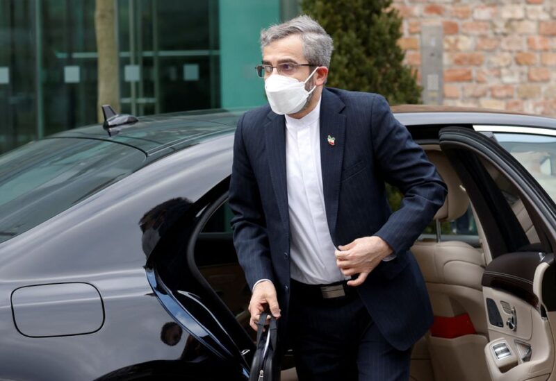 Iran's chief nuclear negotiator Ali Bagheri Kani arrives at Palais Coburg where closed-door nuclear talks with Iran take place in Vienna, Austria, February 28, 2022. REUTERS/Leonhard Foeger