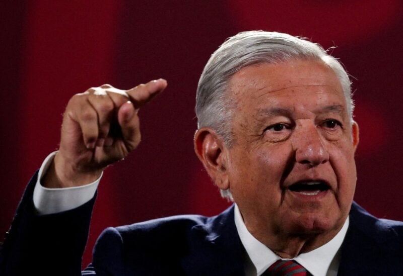 Mexico's President Andres Manuel Lopez Obrador gestures during a news conference at the National Palace in Mexico City, Mexico, June 20, 2022. REUTERS/Edgard Garrido/File Photo