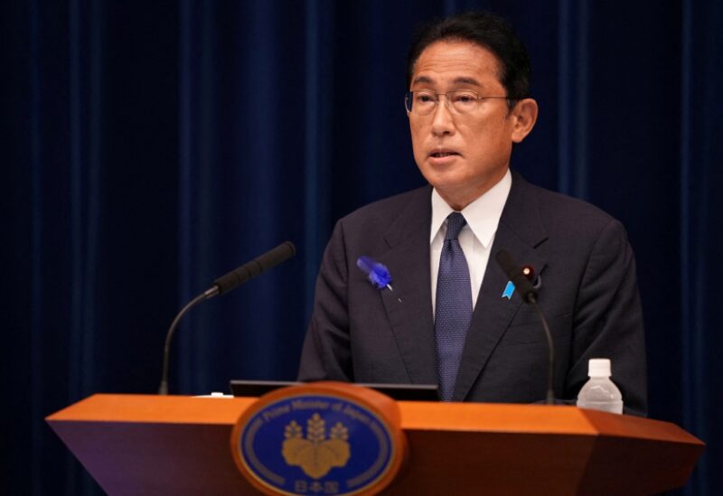 Japan's Prime Minister Fumio Kishida delivers a speech at his official residence in Tokyo, Japan July 14, 2022. Xinhua/Zhang Xiaoyu/Pool via REUTERS