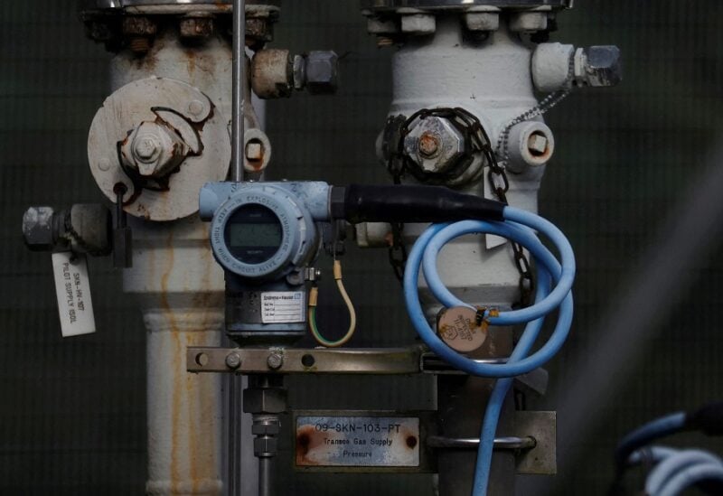 Dials and valves are seen near a section of gas pipeline at a National Grid facility near Knutsford, Britain, October 11, 2021. REUTERS/Phil Noble
