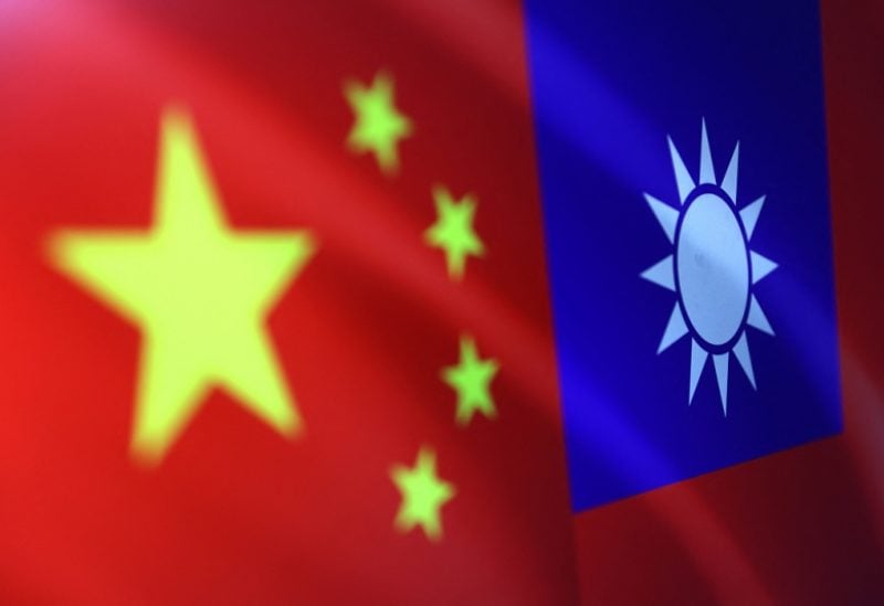Chinese and Taiwanese flags are seen in this illustration, August 6, 2022. REUTERS/Dado Ruvic/Illustration