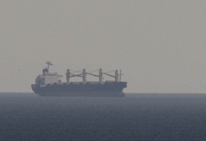 The Lebanese-flagged bulk carrier Brave Commander arrives to the sea port of Pivdennyi after grain export was restarted amid Russia's attack on Ukraine. REUTERS/Serhii Smolientsev