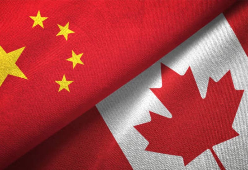 Canada and China flags