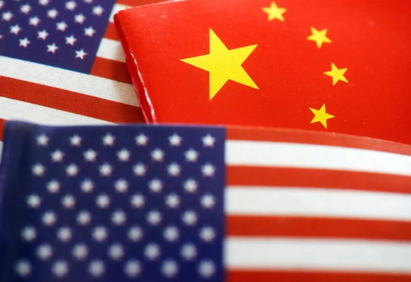 Flags of U.S. and China are seen in this illustration picture taken August 2, 2022