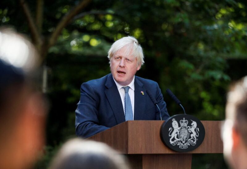 British Prime Minister Boris Johnson hosts a reception for the winners of the Points of Light Award in Downing Street, London, Britain August 9, 2022