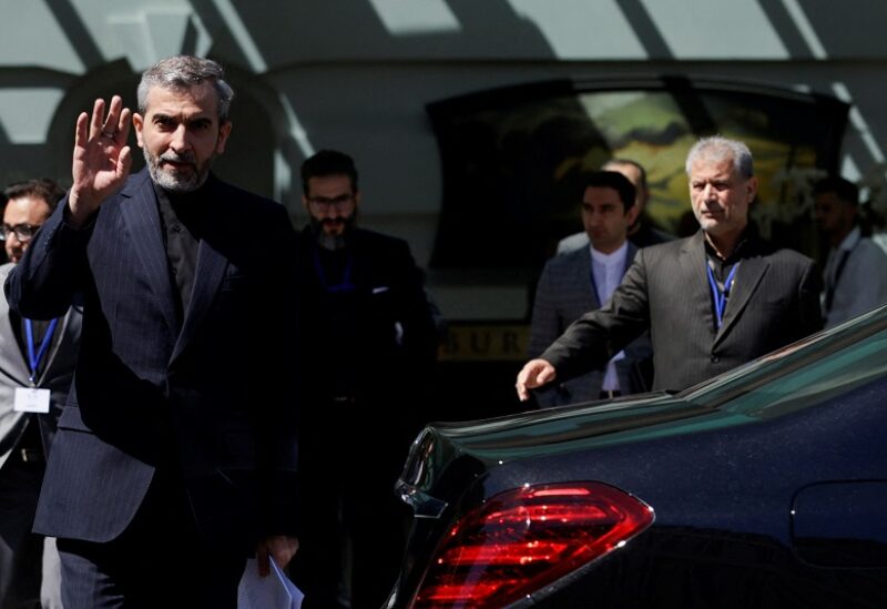 Iran's Chief Nuclear Negotiator Ali Bagheri Kani leaves the Palais Coburg, the venue where closed-door nuclear talks take place in Vienna, Austria, August 4,2022. REUTERS/Lisa Leutner