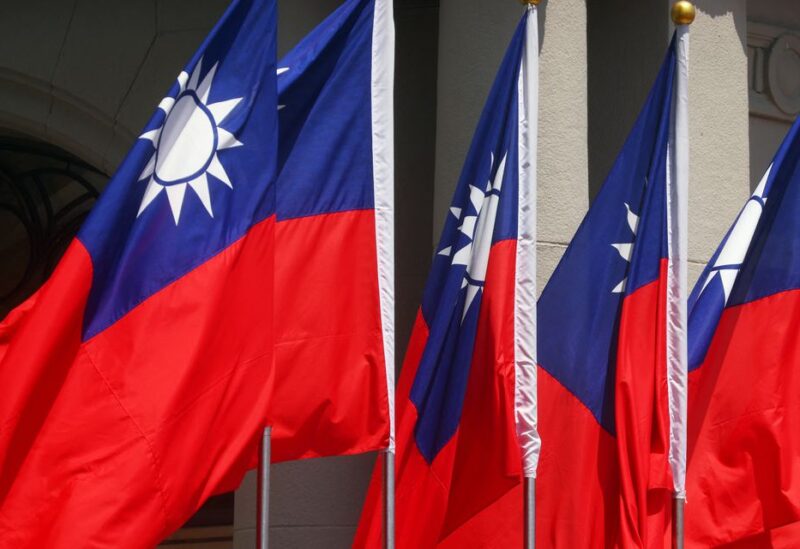 Taiwan flags flutter during a welcome ceremony for Saint Vincent and the Grenadines Prime Minister Ralph Gonsalves (not pictured) outside the presidential palace in Taipei, Taiwan August 8, 2022. REUTERS/Ann Wang