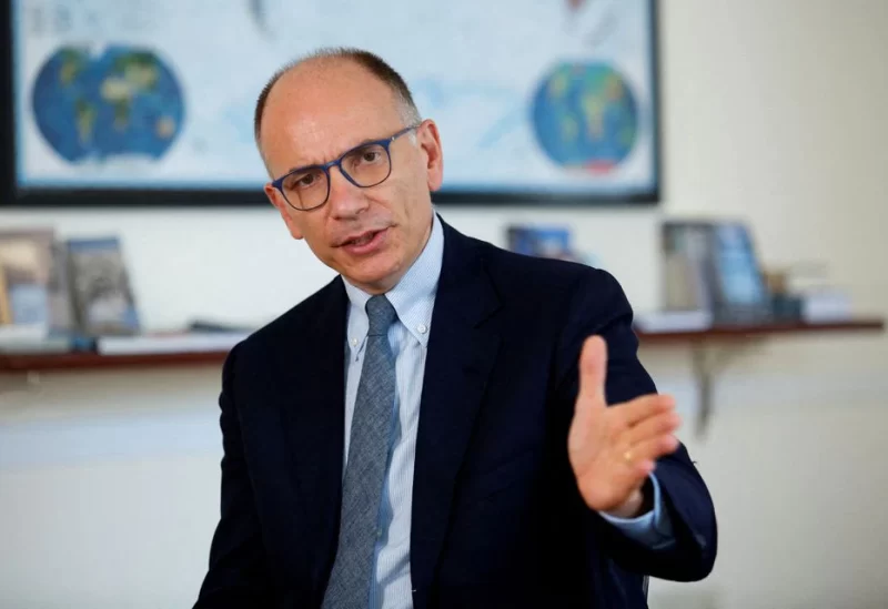 Enrico Letta, the head of the centre-left Democratic Party (PD)