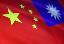 Chinese and Taiwanese flags are seen in this illustration, August 6, 2022. REUTERS