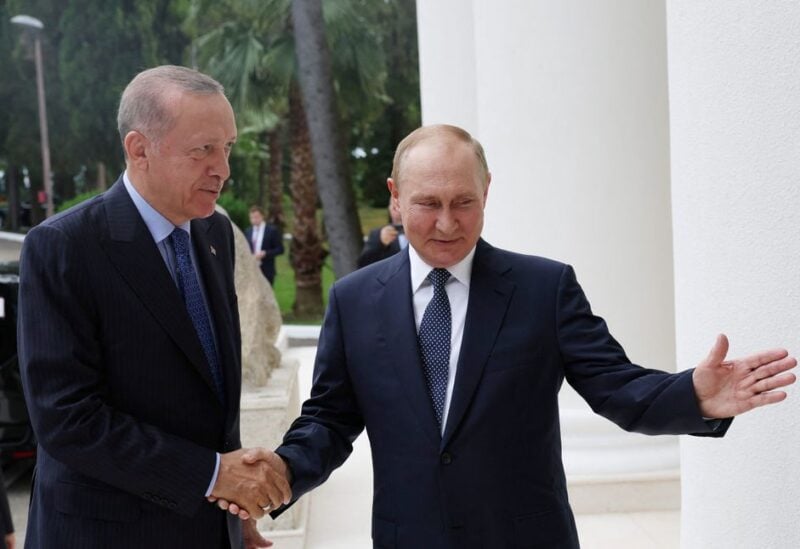 Turkish President Tayyip Erdogan meets with his Russian counterpart Vladimir Putin in Sochi, Russia August 5, 2022