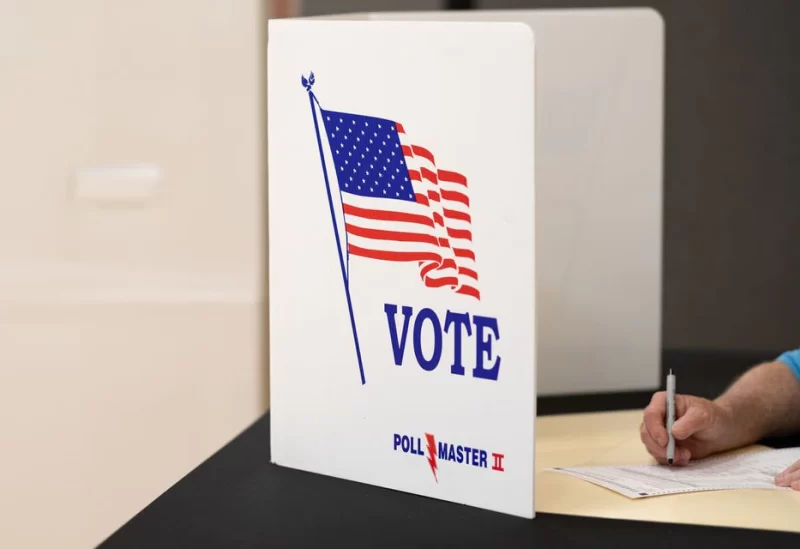 A voter casts their ballot in the Pennsylvania primary elections at Temple Sinai in Dresher, Pennsylvania, U.S. May 17, 2022