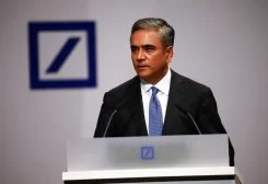 Anshu Jain, co-CEO of Deutsche Bank, addresses the bank's annual general meeting in Frankfurt, Germany, May 21, 2015