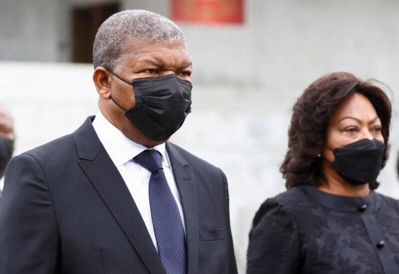 Angola's president Joao Lourenco and his wife Ana Dias Lourenco arrive for the funeral of Angola's former President Jose Eduardo dos Santos, who died in Spain in July, at the Agostinho Neto Memorial, in Luanda, Angola, August 28, 2022. REUTERS