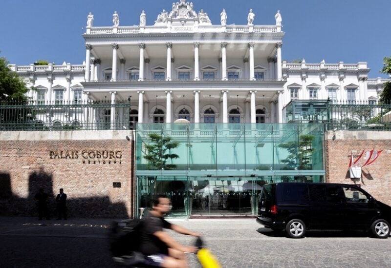 FILE PHOTO: A general view shows Palais Coburg where closed-door nuclear talks with Iran take place in Vienna, Austria, August 4,2022. REUTERS/Lisa Leutner/File Photo