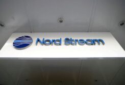 The logo of Nord Stream is seen at the headquarters of Nord Stream AG in Zug, Switzerland March 1, 2022. REUTERS/Arnd Wiegmann/